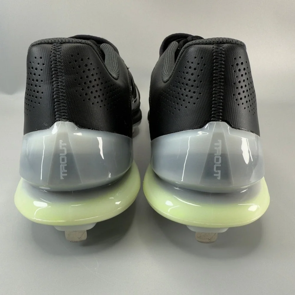 Nike Force Zoom Trout 8 Pro Mens 14 Metal Baseball Cleats Black Shoe Hidden Lace